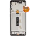 LCD Assembly With Frame For Motorola Moto G75 5G (XT2437 / 2024) (Refurbished) (Charcoal Gray)