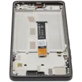 LCD Assembly With Frame For Motorola Moto G75 5G (XT2437 / 2024) (Refurbished) (Charcoal Gray)