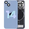 Back Glass w/ MagSafe Magnet & NFC & Flashlight Flex For iPhone 14 (Service Pack) (Blue)