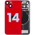 Back Glass w/ MagSafe Magnet & NFC & Flashlight Flex For iPhone 14 (Service Pack) (Red)