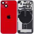 Back Glass w/ MagSafe Magnet & NFC & Flashlight Flex For iPhone 14 (Service Pack) (Red)
