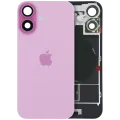 Back Glass w/ MagSafe Magnet & NFC & Flashlight Flex For iPhone 16 (Service Pack) (Pink)