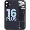 Back Glass w/ MagSafe Magnet & NFC & Flashlight Flex For iPhone 16 Plus (Service Pack) (Black)