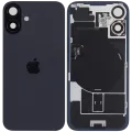 Back Glass w/ MagSafe Magnet & NFC & Flashlight Flex For iPhone 16 Plus (Service Pack) (Black)