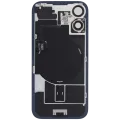 Back Glass w/ MagSafe Magnet & NFC & Flashlight Flex For iPhone 16 Plus (Service Pack) (Black)