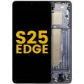 OLED Assembly With Frame For Samsung Galaxy S25 Edge (Refurbished) (Titanium Jetblack)