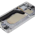 OLED Assembly With Frame For Samsung Galaxy S25 Edge (Refurbished) (Titanium Silver)