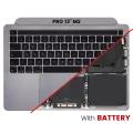 Top Case with Battery and Keyboard (ISO UK) For MacBook Pro 13" A2338 (2020) (Space Gray)