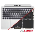 Top Case with Battery and Keyboard (ISO UK) For MacBook Pro 13" A2338 (2020) (Silver)