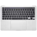 Top Case with Battery and Keyboard (ISO UK) For MacBook Pro 13" A2338 (2020) (Silver)