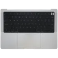 Top Case with Battery and Keyboard (ANSI US) For MacBook Pro 14" A2779 (2023) (Silver)
