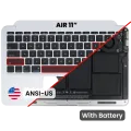 Top Case with Battery and Keyboard (ANSI US) For MacBook Air 11" A1465 (2013-2015) (Used OEM Pull: Grade A)