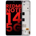 OLED Assembly With Frame For Xiaomi Redmi Note 14 5G (Aftermarket Plus) (Lavender Purple)