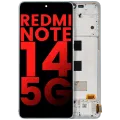 OLED Assembly With Frame For Xiaomi Redmi Note 14 5G (Aftermarket Plus) (Coral Green)