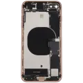 Back Housing W/ Charging Port Flex and Small Components Pre-Installed For iPhone 8 Plus (Used OEM Pull: Grade B) (Gold)