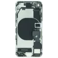 Back Housing W/ Charging Port Flex and Small Components Pre-Installed For iPhone SE (2020) (Used OEM Pull: Grade A) (White)