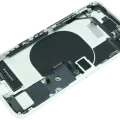 Back Housing W/ Charging Port Flex and Small Components Pre-Installed For iPhone SE (2020) (Used OEM Pull: Grade A) (White)