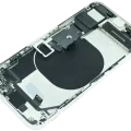 Back Housing W/ Charging Port Flex and Small Components Pre-Installed For iPhone SE (2020) (Used OEM Pull: Grade A) (White)