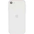 Back Housing W/ Charging Port Flex and Small Components Pre-Installed For iPhone SE (2020) (Used OEM Pull: Grade B) (White)