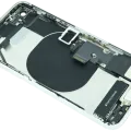 Back Housing W/ Charging Port Flex and Small Components Pre-Installed For iPhone SE (2020) (Used OEM Pull: Grade B) (White)