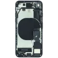 Back Housing W/ Charging Port Flex and Small Components Pre-Installed For iPhone SE (2020) (Used OEM Pull: Grade C) (Black)