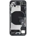 Back Housing W/ Charging Port Flex & Small Parts For iPhone SE (2022) (Used OEM Pull: Grade A) (Midnight)