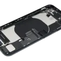 Back Housing W/ Charging Port Flex & Small Parts For iPhone SE (2022) (Used OEM Pull: Grade A) (Midnight)