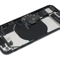 Back Housing W/ Charging Port Flex & Small Parts For iPhone SE (2022) (Used OEM Pull: Grade A) (Midnight)