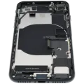 Back Housing W/ Charging Port Flex & Small Parts For iPhone SE (2022) (Used OEM Pull: Grade A) (Midnight)