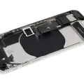 Back Housing W/ Charging Port Flex and Small Components Pre-Installed For iPhone SE (2022) (Used OEM Pull: Grade B) (Starlight)