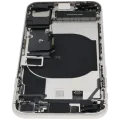 Back Housing W/ Charging Port Flex and Small Components Pre-Installed For iPhone SE (2022) (Used OEM Pull: Grade B) (Starlight)