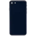 Back Housing W/ Charging Port Flex and Small Components Pre-Installed For iPhone SE (2022) (Used OEM Pull: Grade C) (Midnight)