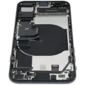 Back Housing W/ Charging Port Flex and Small Components Pre-Installed For iPhone SE (2022) (Used OEM Pull: Grade C) (Midnight)