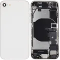 Back Housing W/ Charging Port Flex & Small Parts For iPhone SE (2022) (Used OEM Pull: Grade C) (Starlight)