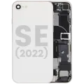 Back Housing W/ Charging Port Flex & Small Parts For iPhone SE (2022) (Used OEM Pull: Grade C) (Starlight)