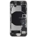 Back Housing W/ Charging Port Flex & Small Parts For iPhone SE (2022) (Used OEM Pull: Grade C) (Starlight)