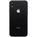 Back Housing W/ Charging Port Flex and Small Components Pre-Installed For iPhone XR (Used OEM Pull: Grade A) (Black)