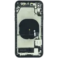 Back Housing W/ Charging Port Flex and Small Components Pre-Installed For iPhone XR (Used OEM Pull: Grade A) (Black)