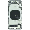 Back Housing W/ Charging Port Flex and Small Components Pre-Installed For iPhone XR (Used OEM Pull: Grade A) (White)