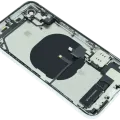 Back Housing W/ Charging Port Flex and Small Components Pre-Installed For iPhone XR (Used OEM Pull: Grade A) (White)