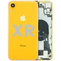 Back Housing W/ Charging Port Flex and Small Components Pre-Installed For iPhone XR (Used OEM Pull: Grade A) (Yellow)