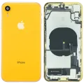 Back Housing W/ Charging Port Flex and Small Components Pre-Installed For iPhone XR (Used OEM Pull: Grade A) (Yellow)