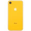 Back Housing W/ Charging Port Flex and Small Components Pre-Installed For iPhone XR (Used OEM Pull: Grade A) (Yellow)