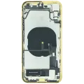 Back Housing W/ Charging Port Flex and Small Components Pre-Installed For iPhone XR (Used OEM Pull: Grade A) (Yellow)