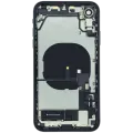 Back Housing W/ Charging Port Flex and Small Components Pre-Installed For iPhone XR (Used OEM Pull: Grade B) (Black)
