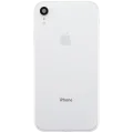 Back Housing W/ Charging Port Flex and Small Components Pre-Installed For iPhone XR (Used OEM Pull: Grade B) (White)