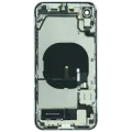 Back Housing W/ Charging Port Flex and Small Components Pre-Installed For iPhone XR (Used OEM Pull: Grade B) (White)