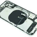 Back Housing W/ Charging Port Flex and Small Components Pre-Installed For iPhone XR (Used OEM Pull: Grade B) (White)
