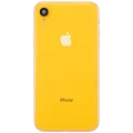 Back Housing W/ Charging Port Flex and Small Components Pre-Installed For iPhone XR (Used OEM Pull: Grade B) (Yellow)