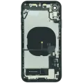 Back Housing W/ Charging Port Flex and Small Components Pre-Installed For iPhone XR (Used OEM Pull: Grade C) (Black)